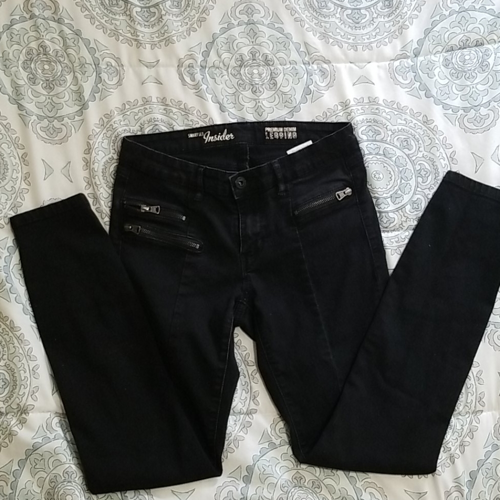 Black smart set premium denim legging